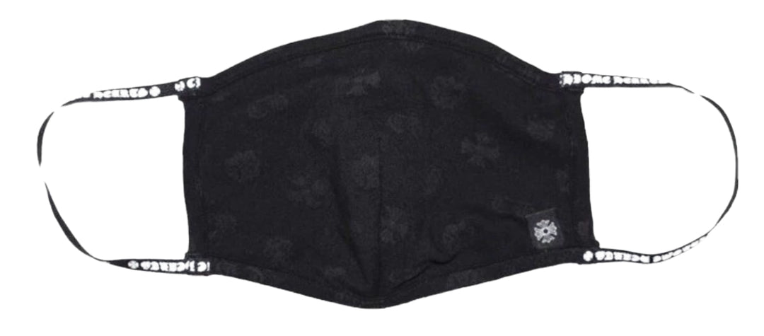 CHROME HEARTS 'MOTIF' BLACK FACE MASK