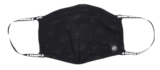 CHROME HEARTS 'MOTIF' BLACK FACE MASK