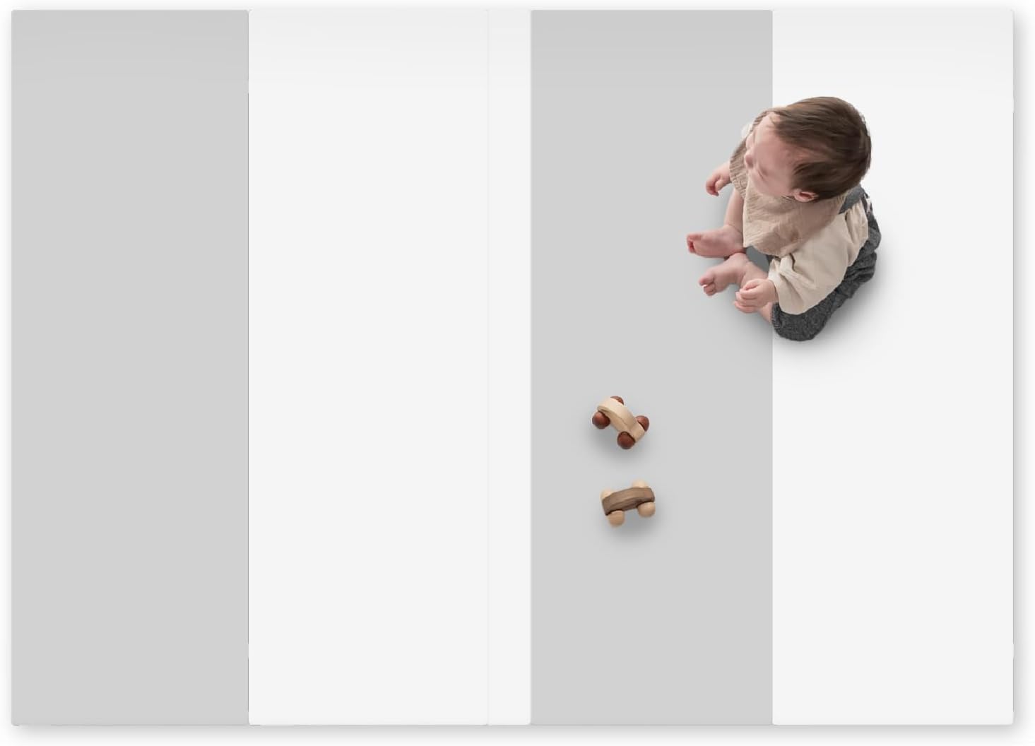 (ケラッタ) プレイマット シームレス 折りたたみ 赤ちゃん すき間ゼロでお手入れらくらく 床暖房 1級防音 防水 厚手