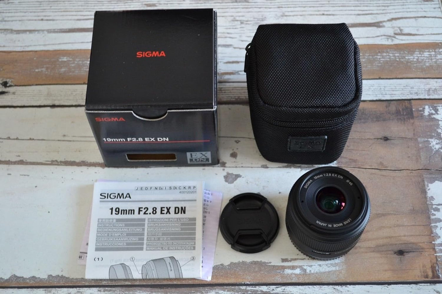シグマ 19mm F2.8 EX DN MFT マイクロフォーサーズ用 デジタル専用 単焦点 広角
