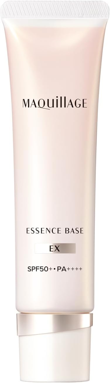 MAKEIAGE Essence Base EX Pure Ivory, 1.1 oz (30 g), SPF50+, PA+++ | Makeup Base, Serum, Cream, White Floral and Citrus Scent, Glossy, Transparent, Makeup Hold Skin Care, Shiseido