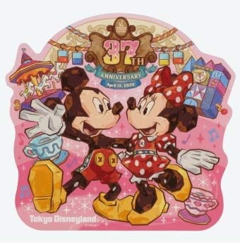 Disney Sticker 37th Anniversary Mickey & Minnie Tokyo Disney Resort Exclusive Fantasyland Sticker