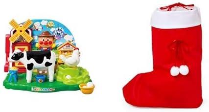 Agatsuma Mo~Mo Milk! An egg. Fareai Anpanman Ranch (Recommended Age: 3 years and up) (Japan Toy Award Basic Division / Interactive Toy Division Excellence Award) + Christmas Wrapping Bag Set BL