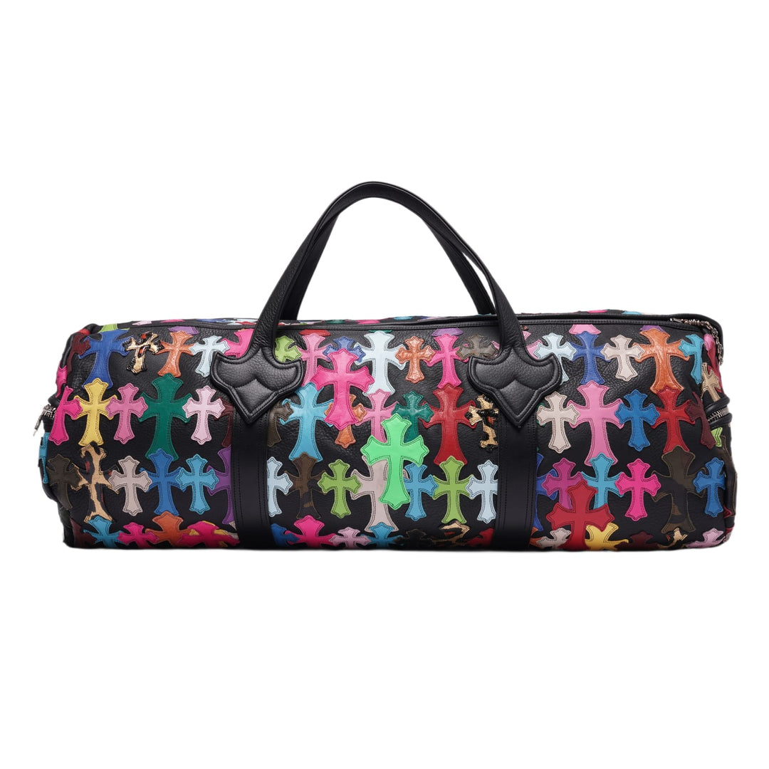 CHROME HEARTS 'XXL MULTICOLOR CROSS PATCH' DUFFLE BAG