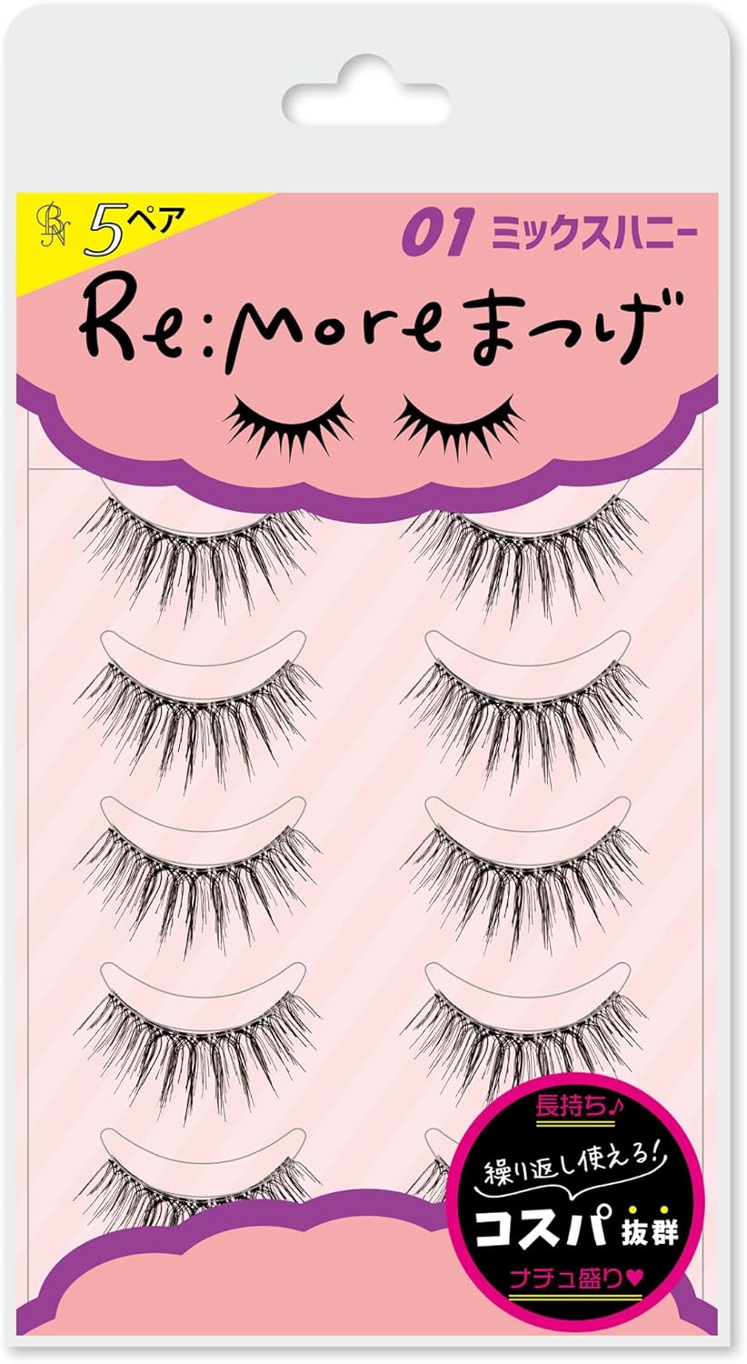 BN Limo Eyelashes RRME-01 Mixed Honey (5 Pairs)