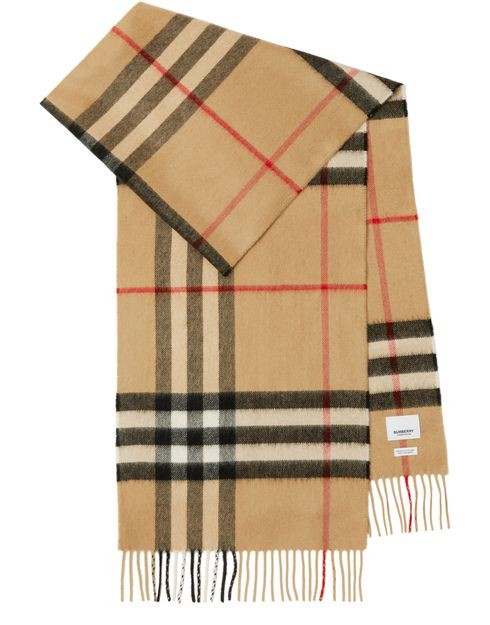 BURBERRY チェック カシミア製スカーフ - Image 1