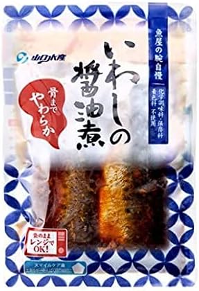 Sardine Boiled in Soy Sauce, Easy to Serve with a Microwave Retort, Side Dish, Boiled Sardine, Boiled Fish, Reserved Food, Room Temperature, 5.3 oz (150 g)