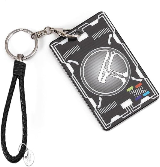 Kamen Rider Den-King Dragon King Snake Card Case Pass Case Night Ryuga IC Card Case Name Badge Case Commuter Box Anti-interference Moe Goods with Key Chain Unisex Portable Convenient Miscellaneous