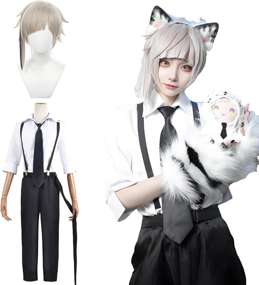 Bungo Stray Dog Cosplay, Wig Included, Yuko Okura, Nikorai, Ranju Edokawa, Ryunosuke, Taiguji, Izumika, Kagakao, Yosano, Akakashima, Nakahara, Cosplay Costume, Adult Costume, Anime Costume, Halloween