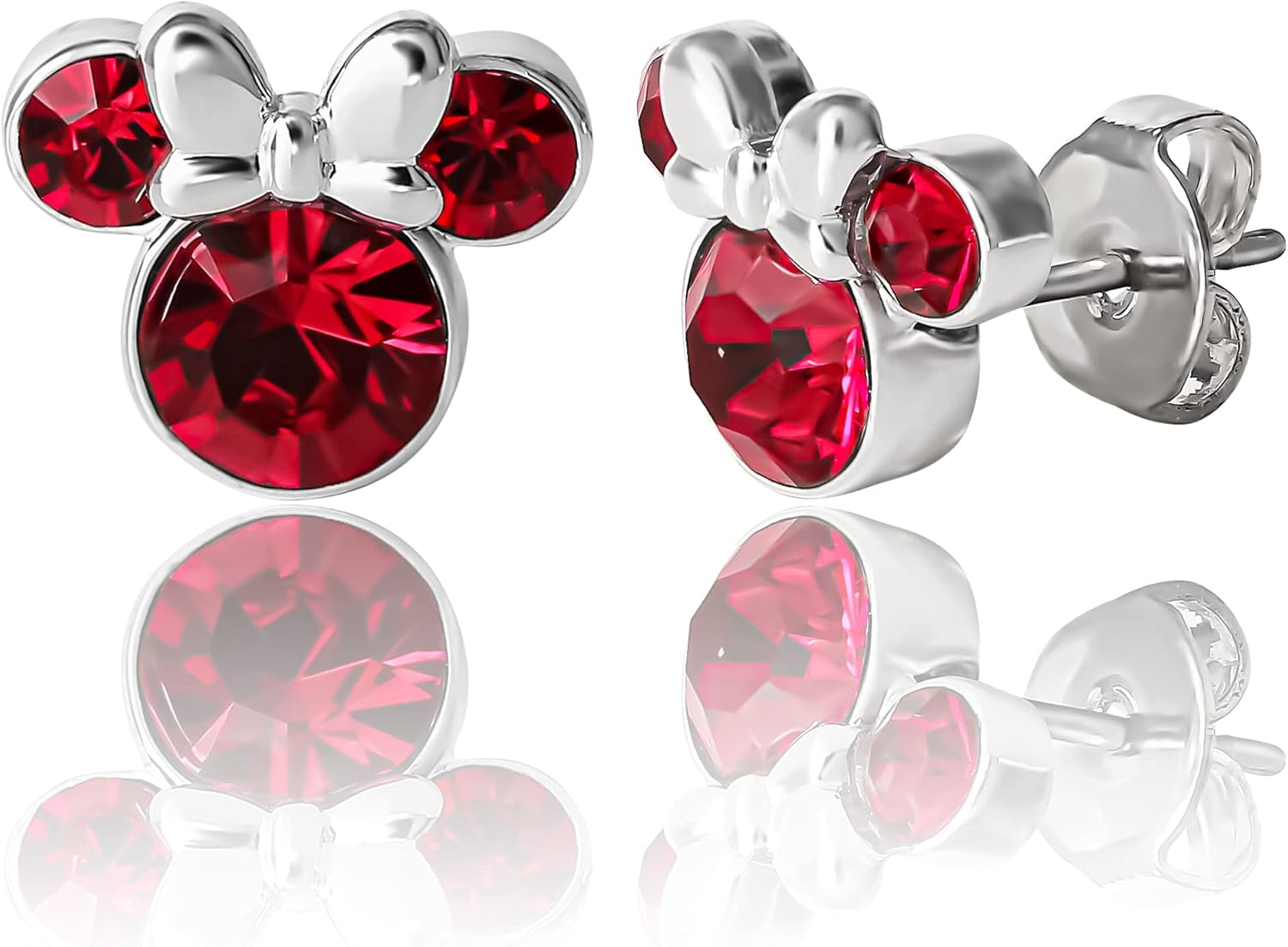 Disney Minnie Mouse Birthstone Stud Earrings for Women Jewelry Disney