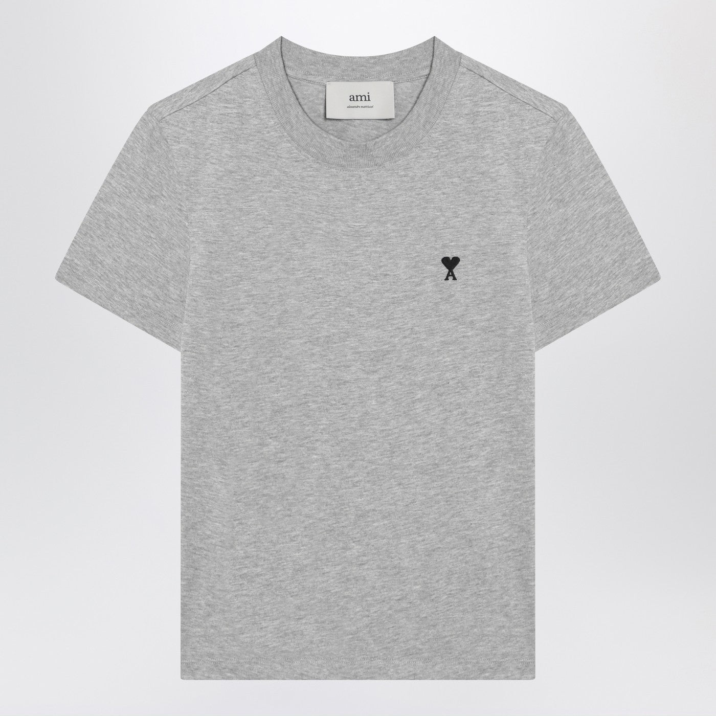 Ami Paris Ami De Coeur Gray Tシャツ - Image 1