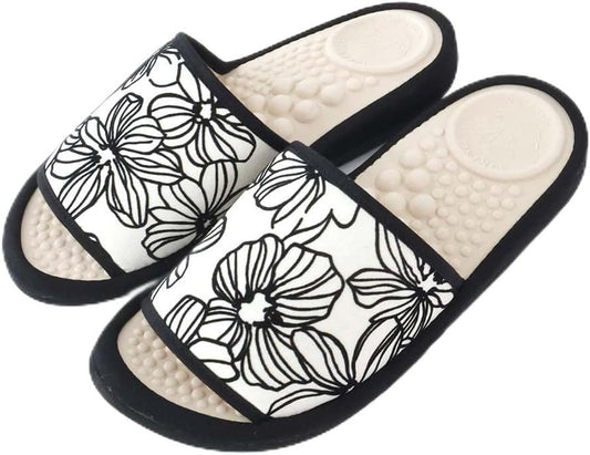Women's Health Sandals, Salad Ball, Flocky Flower, Made in Japan, Health Slippers