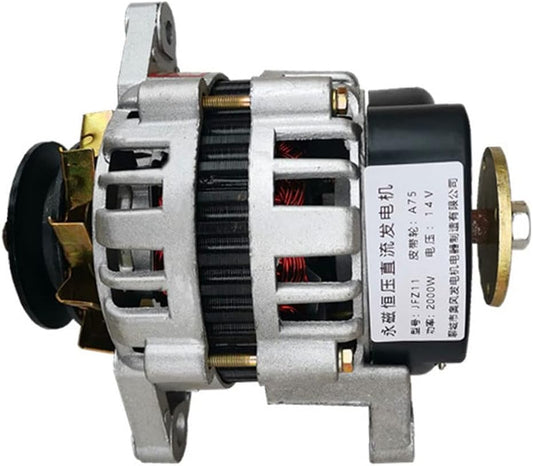 2000W 14/28V Permanent Magnet Generator DC Brushless Constant Voltage Generator High Power Charging Generator Set (Color: