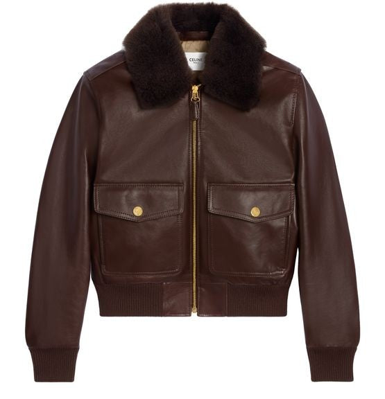 CELINE Aviator blouson jacket in calfskin - Image 1