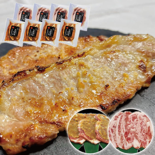Ginga Foods Seasoned Meat Set, Iwate Prefecture, Pork Lose, Pickled in Miso, Salt Koji, Freezed, Assorted, Gift, Celebration, Thank You, Housewarming, Gift, Gift, Father's Day, Mid Year