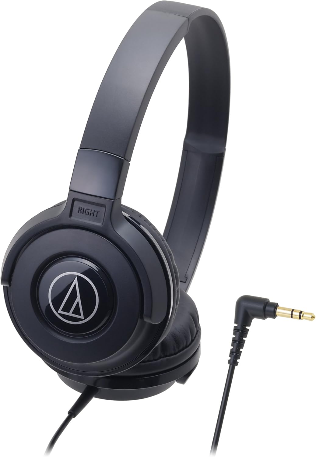 Audio Technica ATH-S100 BK Headphones Wired Street Monitoring DJ Portable On-Ear Headphones Black
