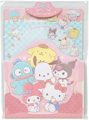 Sanrio 493945 Character Letter Set, Sanrio Characters Packaging: Approx. Width 6.3 x Depth 0.3 x Height 8.7 inches (16 x 0.8 x 22 cm)