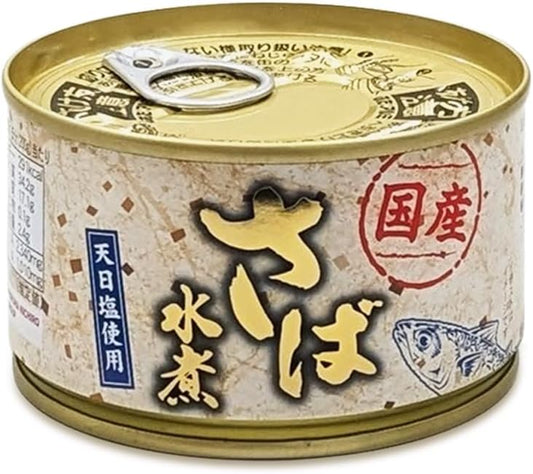 Boiled mackerel, 7.1 oz (200 g) x 6 cans | サバ水煮缶、ローリングストック