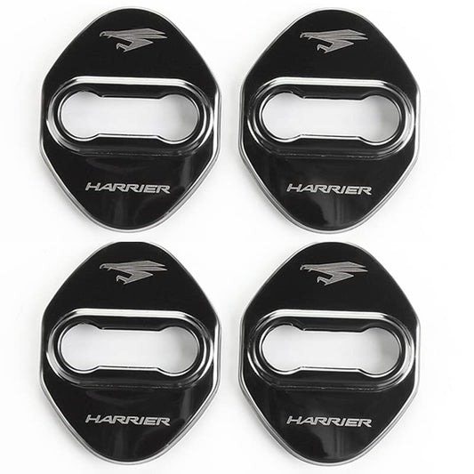 Car Door Lock, Harrier 60 Series 80 Series, Custom Door Striker, Cover, Accessory, Mirror Stainless Steel, Rust Resistant Metal, Parts, Paste Type, Easy Installation, Luxury Car Supplies,