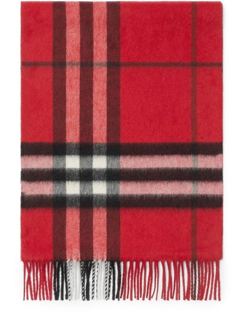 BURBERRY Check Cashmere Scarf - Image 1