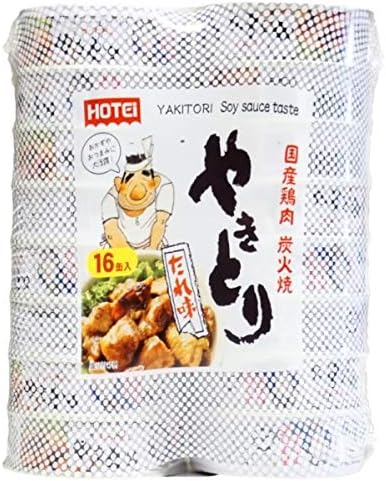 Hotei Foods Yakitori Can, Sauce Flavor, 75g x 16P, Long-term Storage, Emergency Food, Appetizer