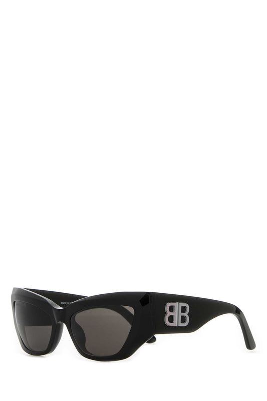 Balenciaga Black Acetate Signature Butterflyサングラス - Image 1