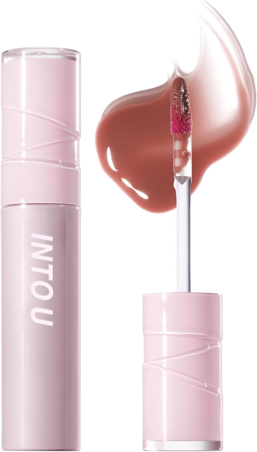 INTO U Juicy Pamping Gloss Lip Gloss Moisturizing Pink Brown (WG05 Intaue)