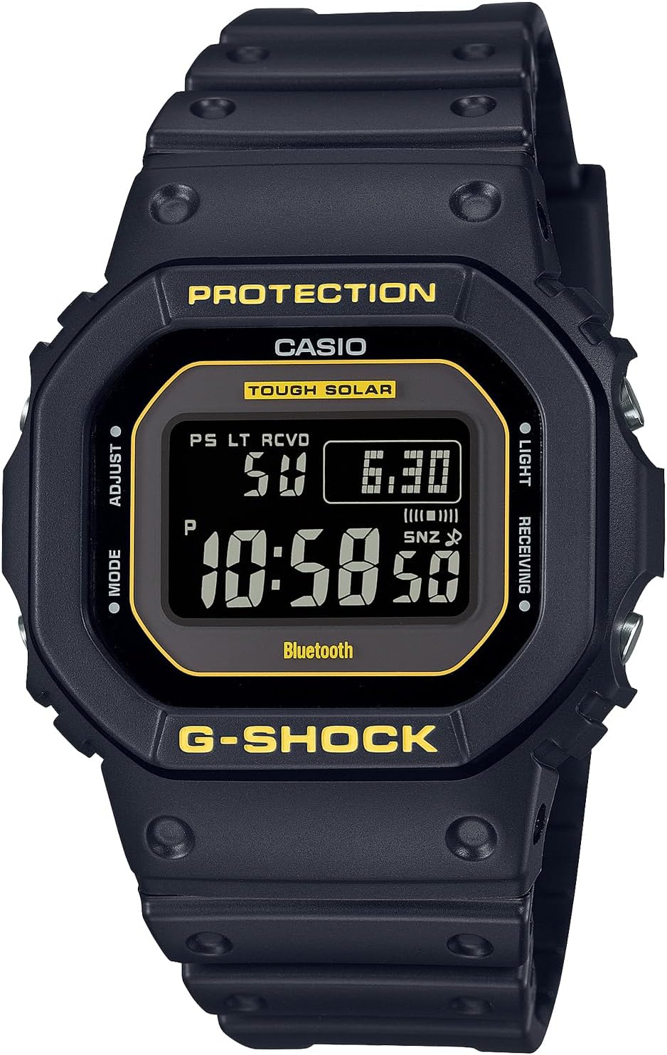 Casio GW-B5600CY-1JF Men's Watch, Black, Limited Model: Caution Yellow series, Resin Band