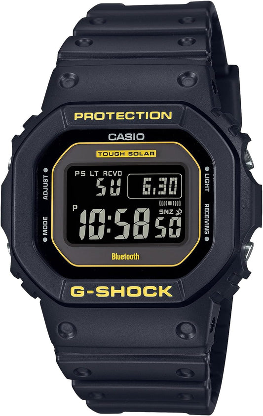 Casio GW-B5600CY-1JF Men's Watch, Black, Limited Model: Caution Yellow series, Resin Band