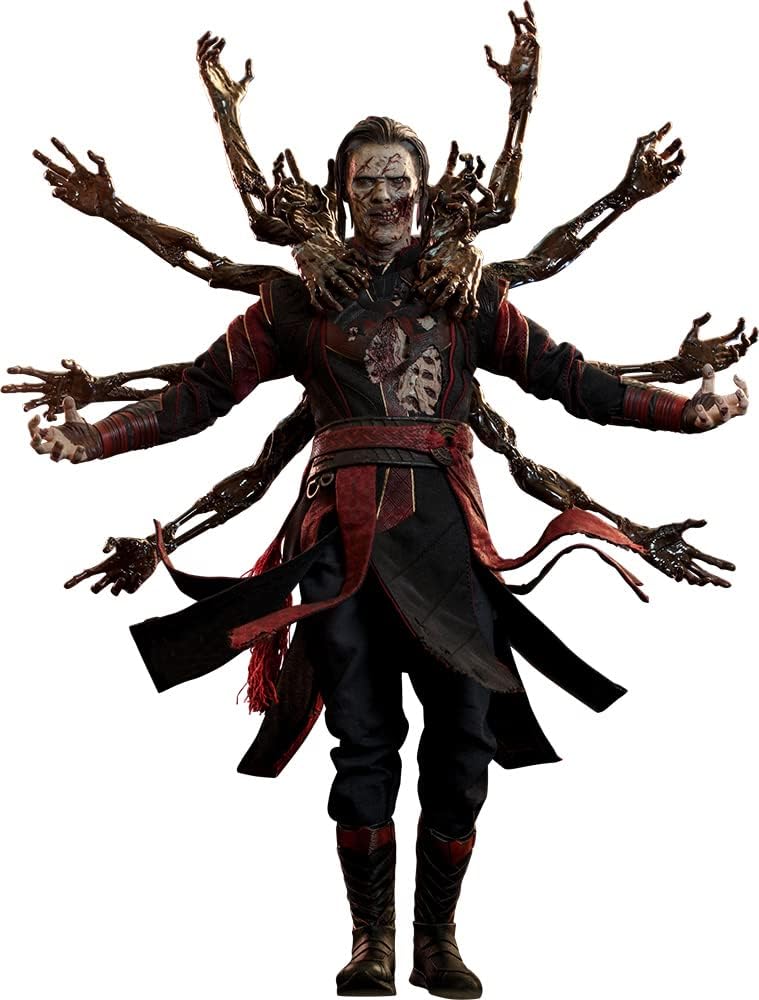 Movie Masterpiece MMS654 Dr. Strange Multiverse of Madness Dead Strange 1/6 Scale Figure, Black, Approximately 12.2 inches (31 cm) Tall