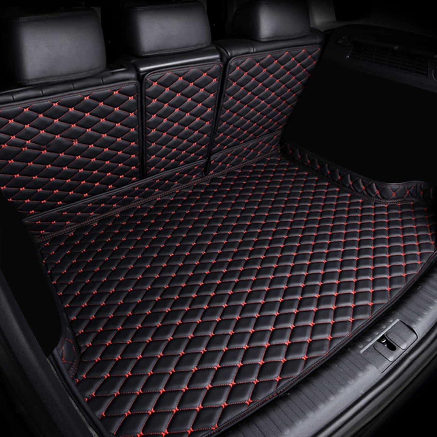 Compatible with Toyota New Prius 60 Series Luggage Mat, 3D Cargo Mat, Prius 60 Series Car Specific Design, Trunk Mat, XPE, Leather Material, Waterproof, Stain Resistant, Abrasion Resistant, Easy
