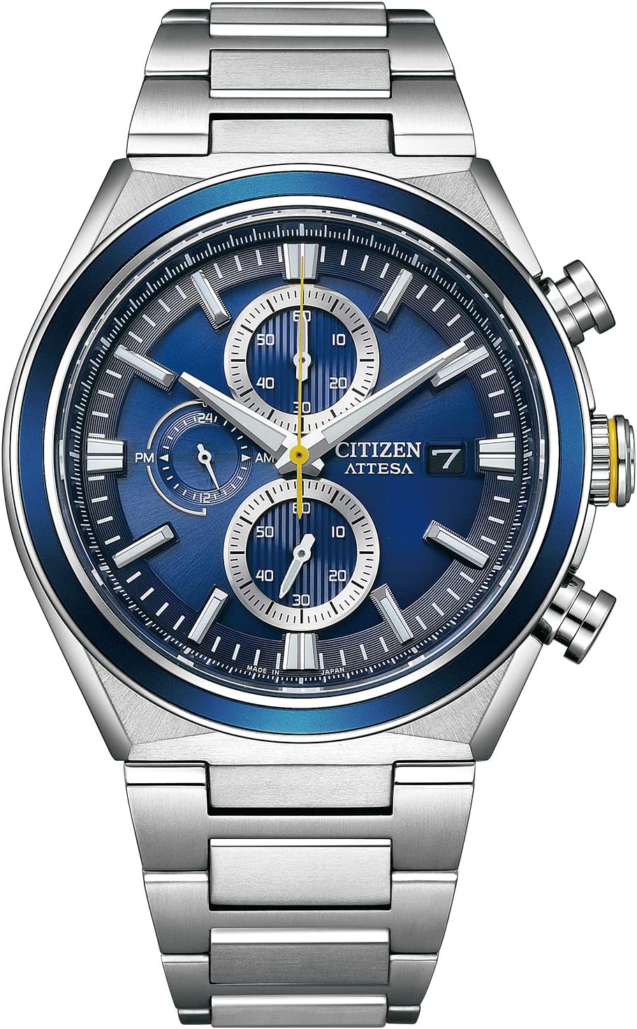 CITIZEN ATTESA Eco-Drive CA0837-65L Men's Watch, Navy