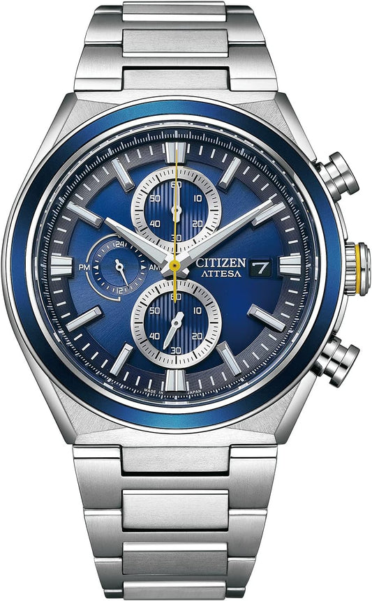 CITIZEN ATTESA Eco-Drive CA0837-65L Men's Watch, Navy