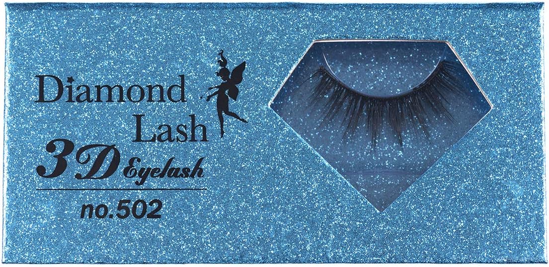 ＼NEW／【ダイヤモンドラッシュ公式】DiamondLash 3D EYELASH no.502海外セレブのようなボリュームのある3Dつけまつげ。全体的に束感のあるデザイン。