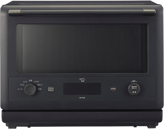 ZOJIRUSHI Oven Range 26L EVERINO Time-Saving & Easy Use with Removable Griddle, Floating Griddle, Sacrificial Griddle, Angled Tray & Bowl Included, Slate Black ES-GX26-BM