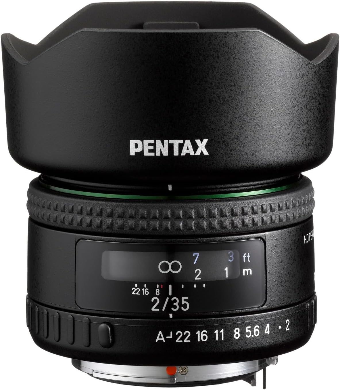 HD PENTAX-FA35mmF2 All-Purpose Wide Angle Lens The latest HD coating minimizes flare and ghost SP coating and repels smudges; Hybrid aspherical lens with exterior design delivers ultra-clear,