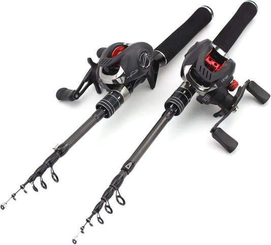 New Lure Gun Grip Fishing Rod and Casting Wheel Set,Portable Telescopic Fishing Rod and Casting Wheel,Casting Set,Carbon Rod Set Baits 1-5g 1.5M 1.8M 1.9M ZYYUJ
