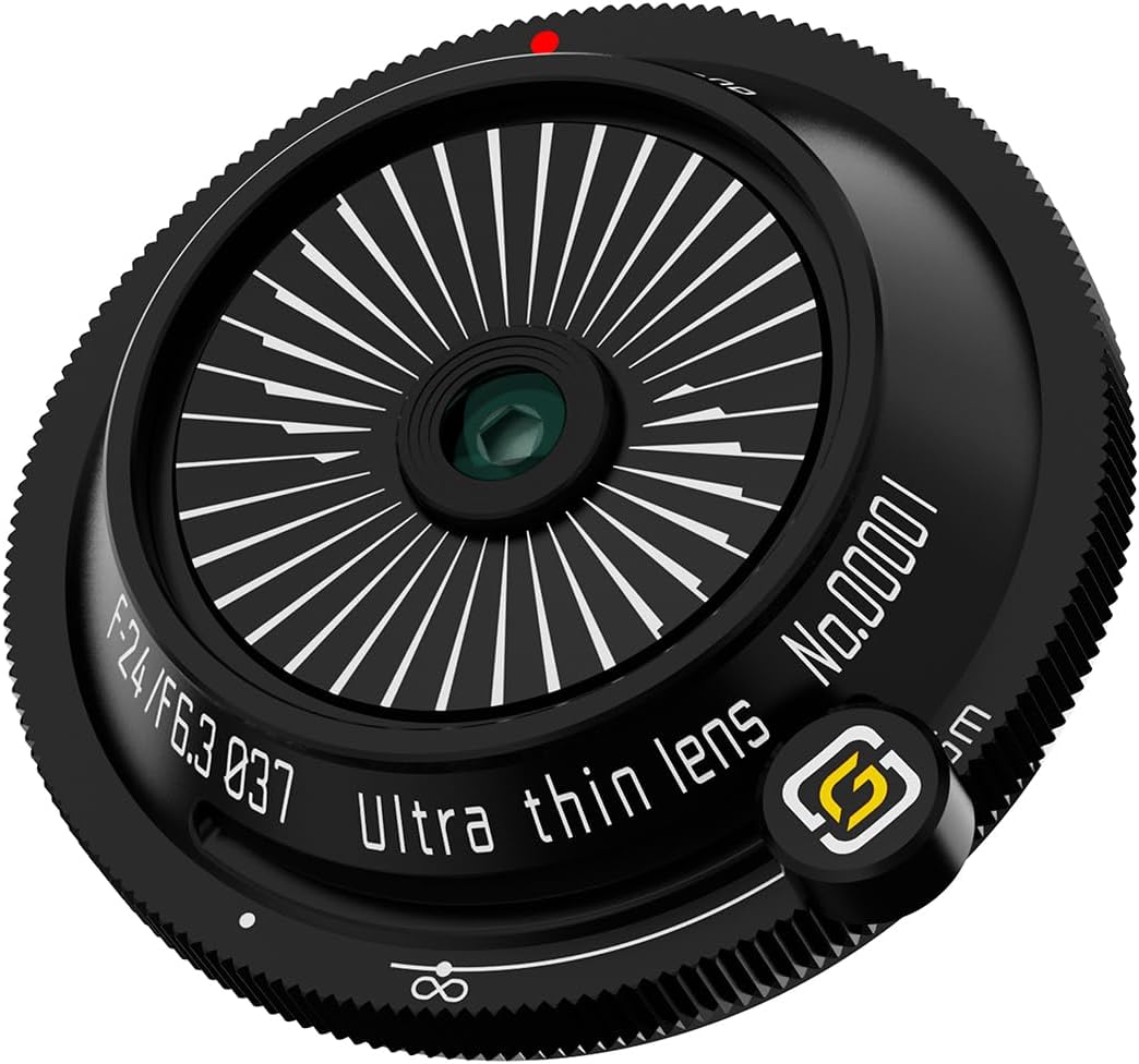 SG-image 24mm F6.3 Ultra Thin Lens Canon RF Mount Black