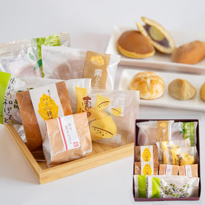 Ryohhei-do Chestnut Sweets 5-Variety Set Chestnut Dorayaki, Roasted Chestnut Kinton, Chestnut Kinton Steamed Buns, etc. 10-Piece Set Lavish Chestnut Japanese and Western Sweets Gift Premium Japanese