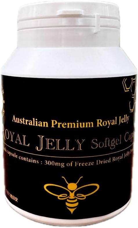 Royal Jelly (100% Australian Freeze Dried Royal Jelly Powder), Contains 1,050 mg, 6% Descentic Acid, GMP Certified, Softgel Capsules (180 Tablets (Bottle))