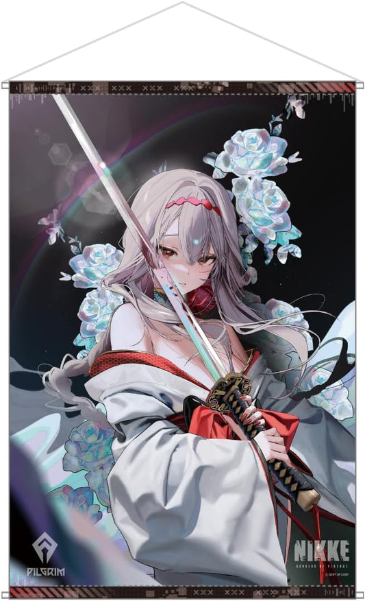 Algernon Products Goddess of Victory NIKKE B2 Tapestry Guren: Black Shadow: Longing Flower B2 Suede