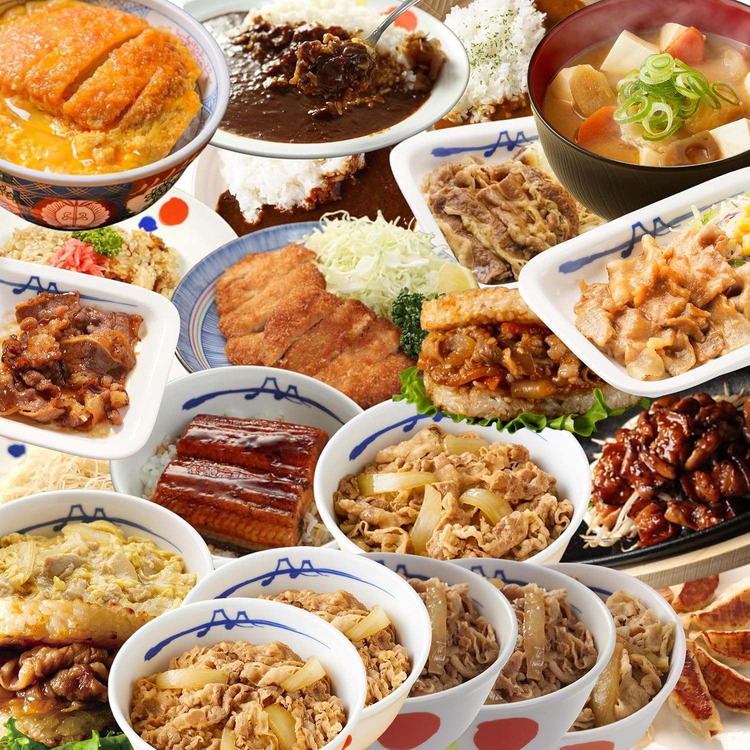【Matsuya Select】2024 (23 types of 35 meals) Matsuya Premium Lucky Bag*Beef meal, Curry, Pork Meshi, Yakiniku, Tonkatsu, Gyumeshi Rice Burger, Eel, Pilaf, Grilled Rice Noodle