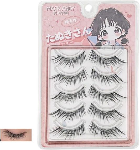 "Baby Suspending Eye Line, One Tool, False Eyelashes, Spread Down Tail for Discreet and Neat Makeup, Firm Wire, Easy One-Touch, Natural Dense Finish" -01#