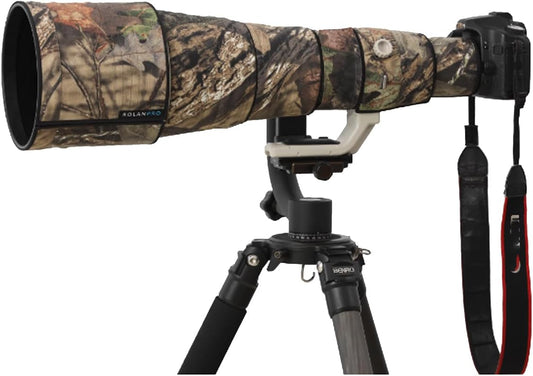 Rolanpro Lens Cover, Camouflage Coat for Canon RF 800mm F5.6 L IS USM, Triple Layer Protection, brown jungle camo, Modern