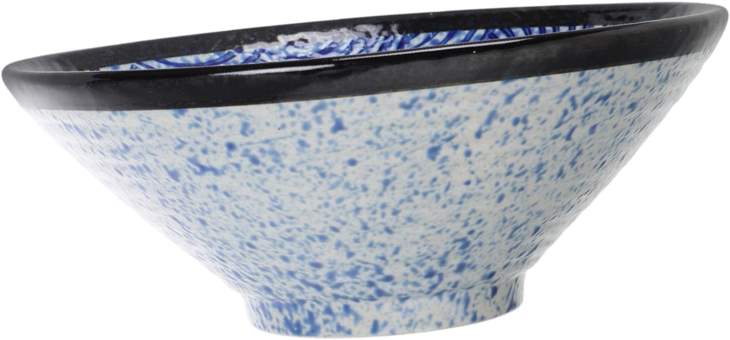 MOLUCKFU Japanese Ramen Bowl Ice Cream Bowl Udon Instant Ramen Bowl Ceramic Bowl Rice Bowl Four Bowl Chinese Soup Bowl Ceramic Korean Bowl Instant Noodle Bowl Porcelain