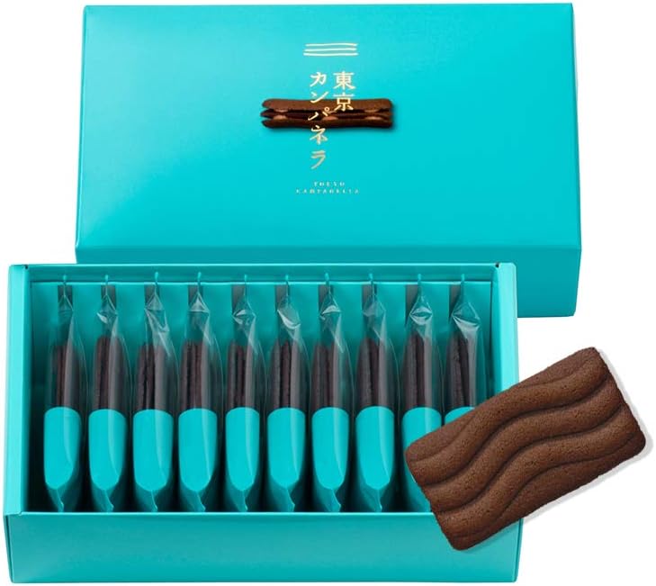 Tokyo Campanella, Chocolate (10 pieces), Individually Wrapped, Tokyo Souvenir, Hand-carried Gift, Confectionery, Popular, Confectionery, Individually Wrapped, Langue de Chat, Souvenir, Campanella