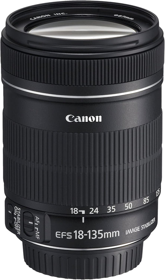 Canon Standard Zoom Lens, EF-S18-135mm, F3.5-5.6, IS, APS-C Compatible