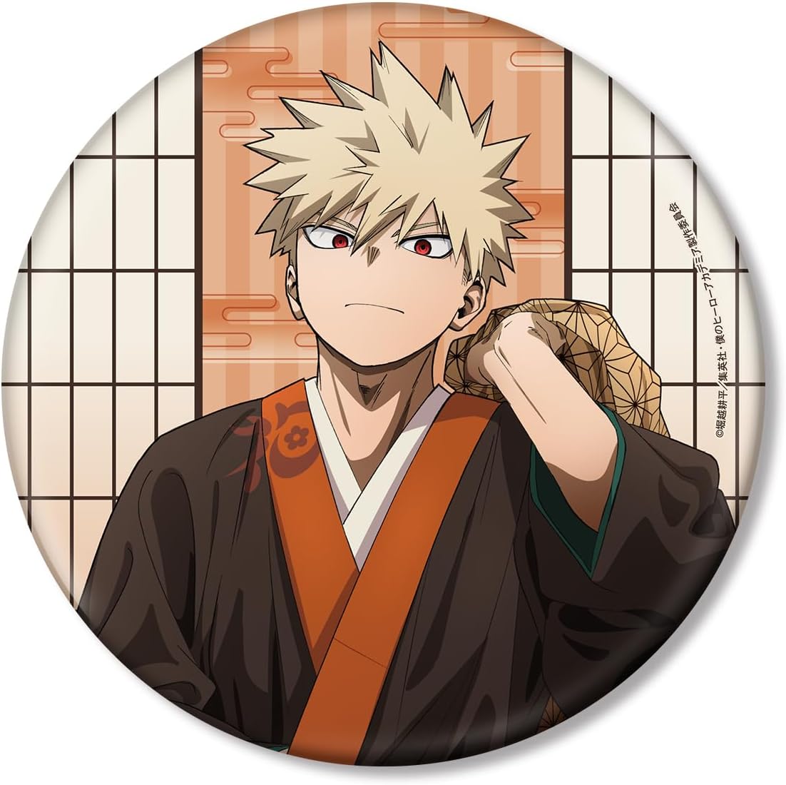 TV Anime My Hero Academia Illustrated by Katsuki Bakogo Hanayashiki Ver. Big Tin Badge