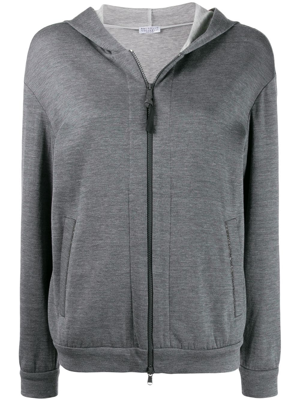 Brunello Cucinelli Cotton And Silk Blend Phoodie - Image 1