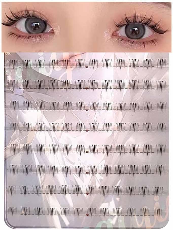 Partial False Eyelashes, Cartoon Type, 8 Rows, Large Capacity, Natural, Lower Eyelashes, Everyday Use